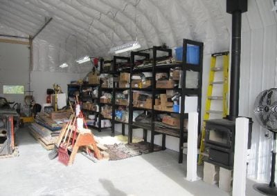 Inside Steel Workshop Insulation