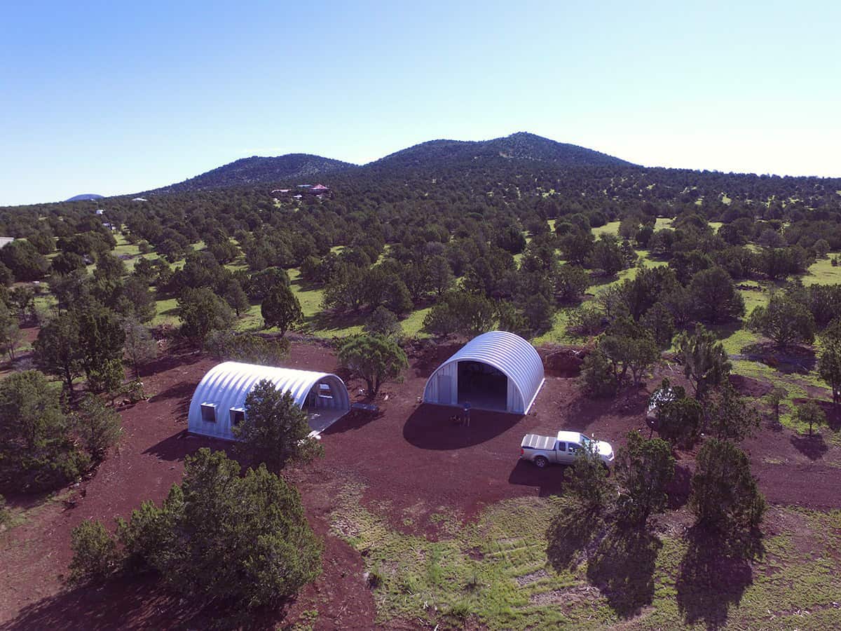 Quonset Huts arial shot