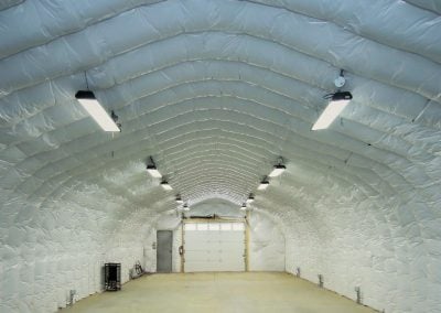 Metal Quonset Equipment Storage Interior