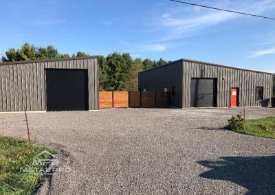An example of a few of our straight-walled steel building kits for sale