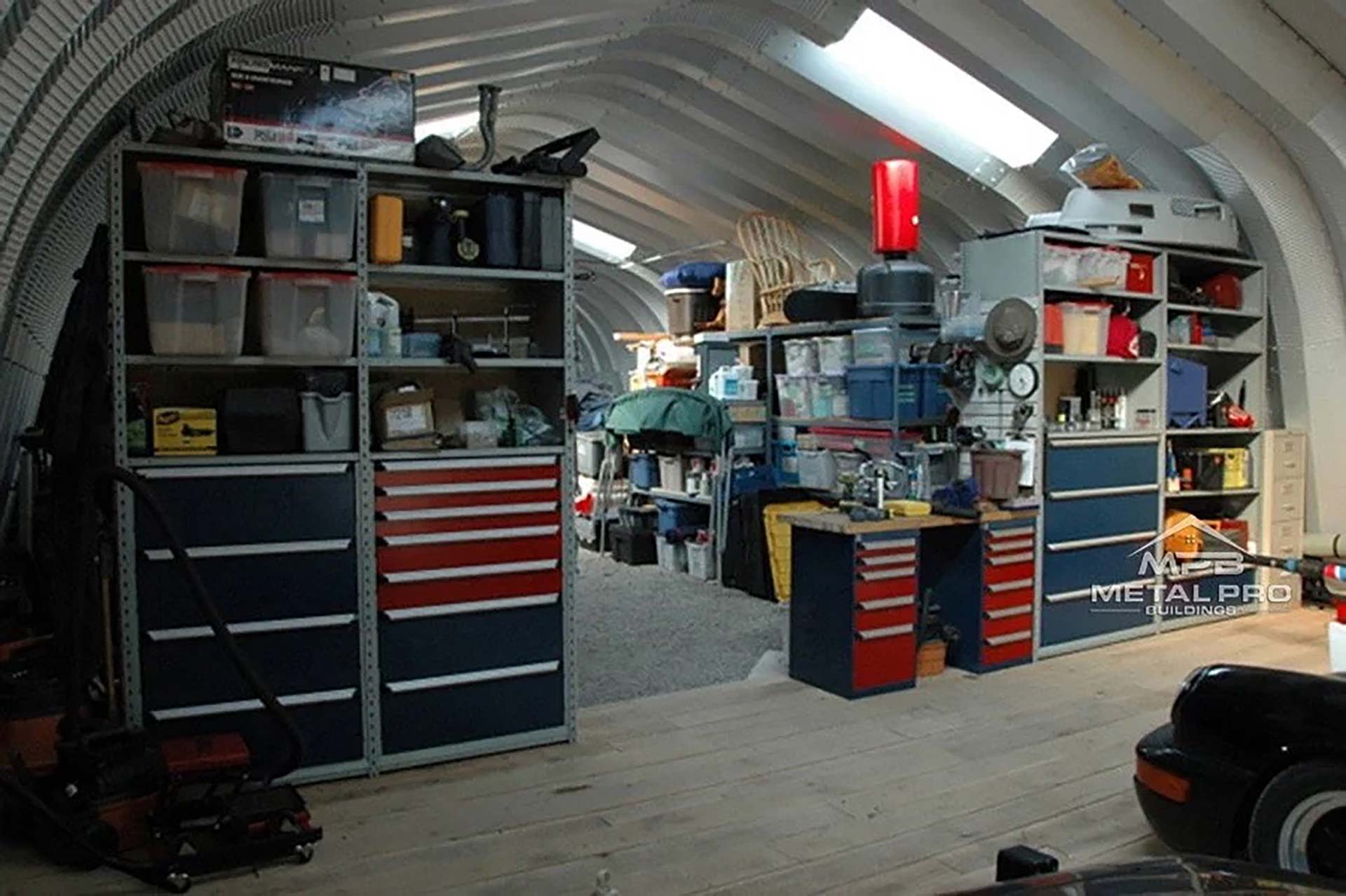 interior of a prefab workshop kit