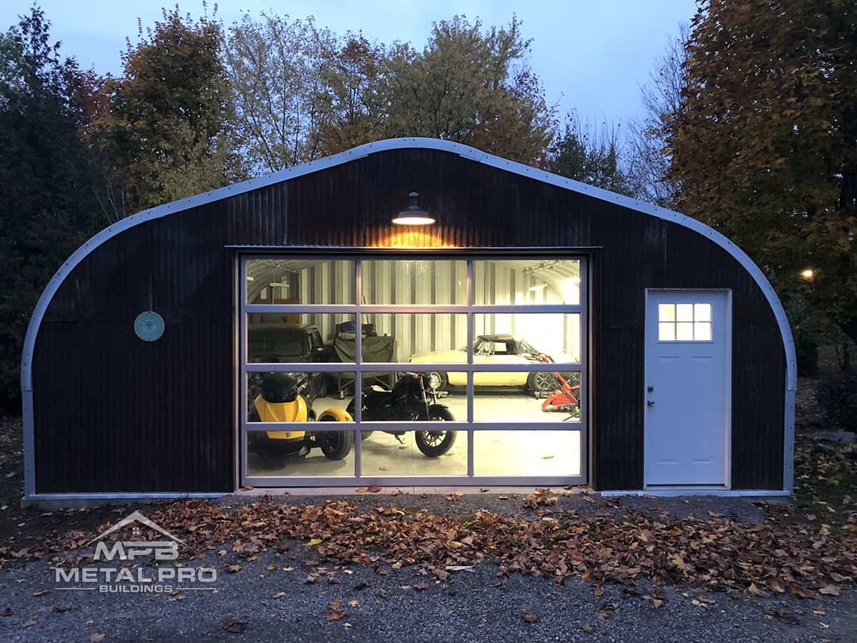 Quonset-Style workshop garage building