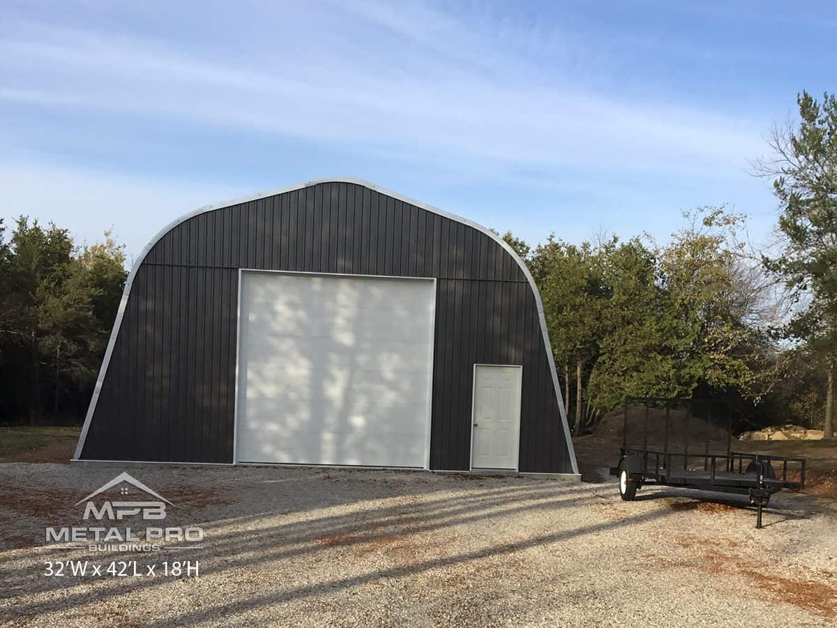 An example of one of our metal storage sheds for sale