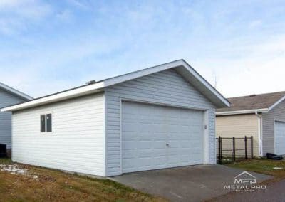 An example of one of our steel garage buildings for sale
