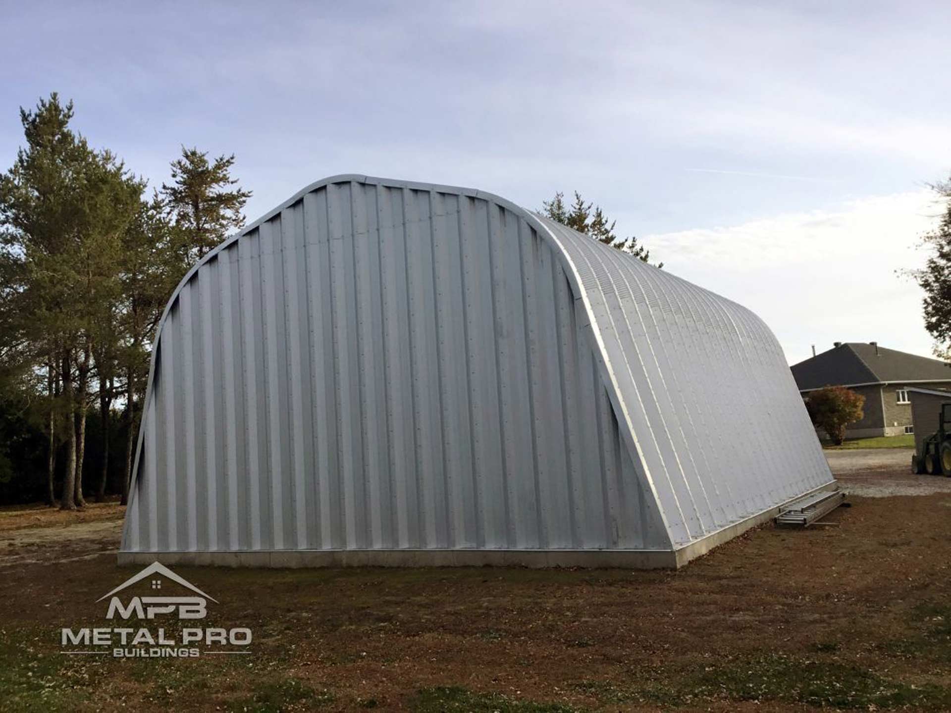 exterior of an alpine model quonset building used as for emergency response