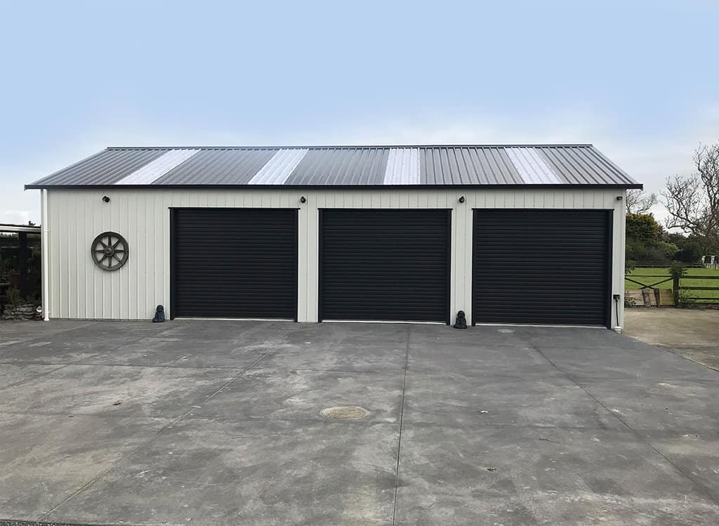 3 Door Steel Garage