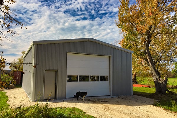 Prefab Garage Completed