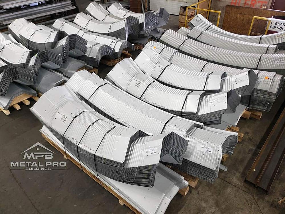 packaged quonset hut steel building material for shipping