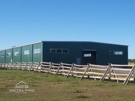 cfs agricultural building painted in green