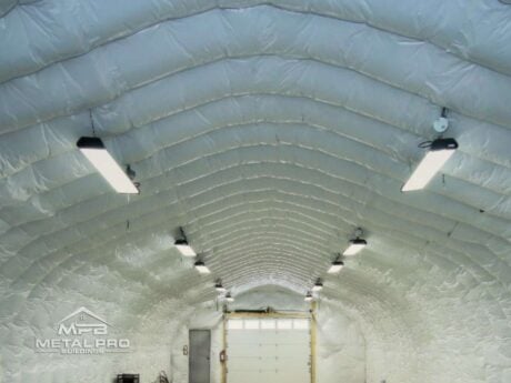 insulation for a quonset hut building