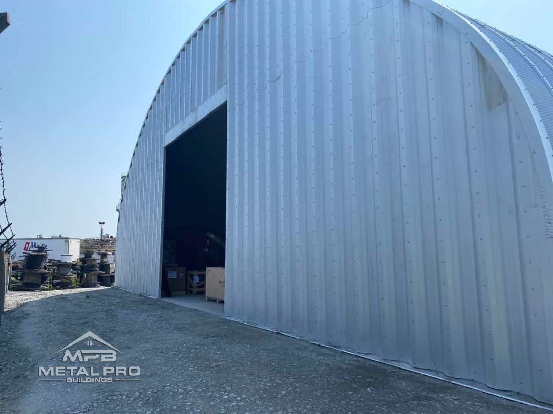 mpb-quonset-steel-storage-buildings-nova-scotia exterior of quonset hut arch model for storage