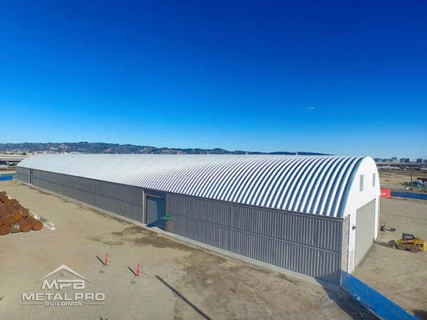 quonset hut warehouse exterior