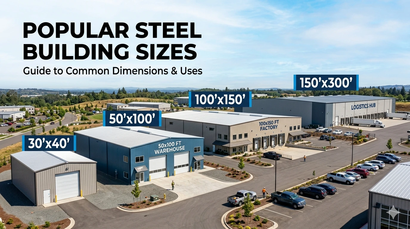 Popular steel Building Sizes