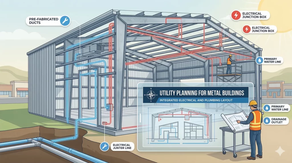 Building Utilities Plate Examples Metal Building Utilities: Avoid Costly Planning Mistakes