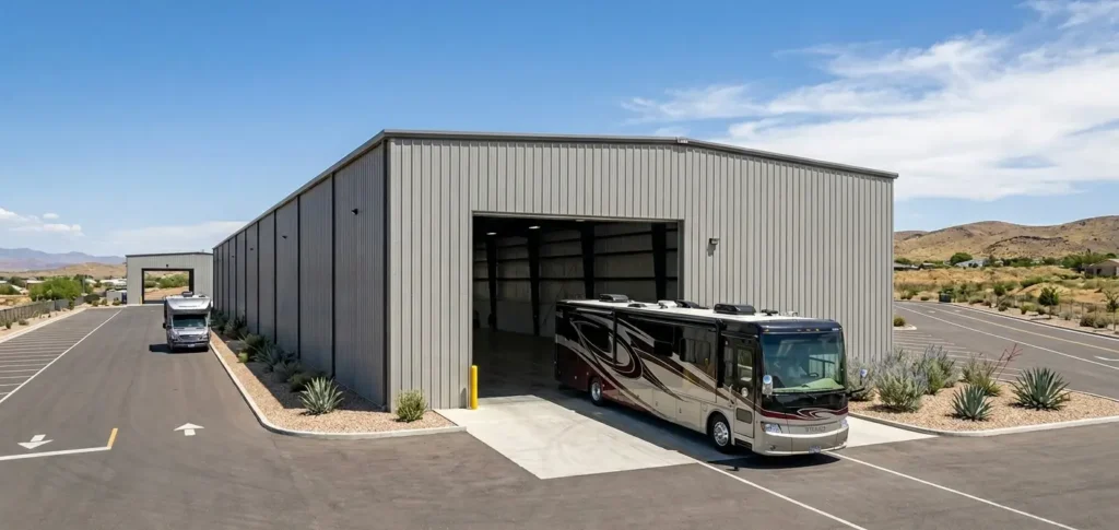 RV storage shed ideas: best steel layouts for protecting your investment 4 Gemini Generated Image abv84labv84labv8