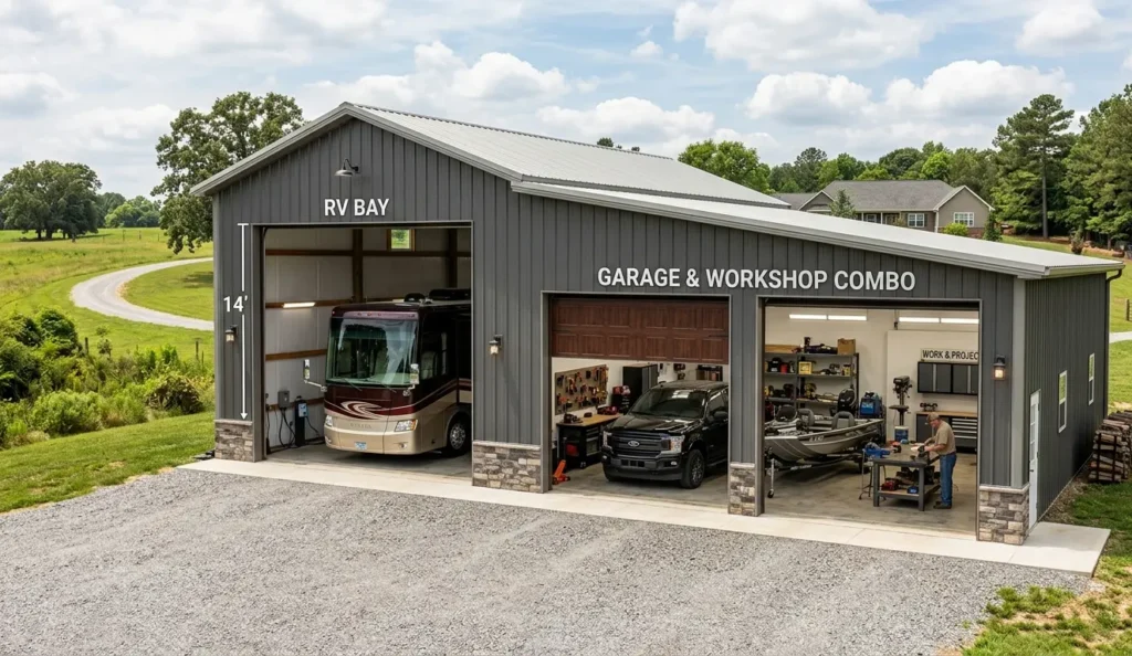 RV storage shed ideas: best steel layouts for protecting your investment 3 Gemini Generated Image x78tqcx78tqcx78t