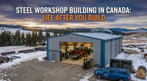 Steel Workshop Building in Canada