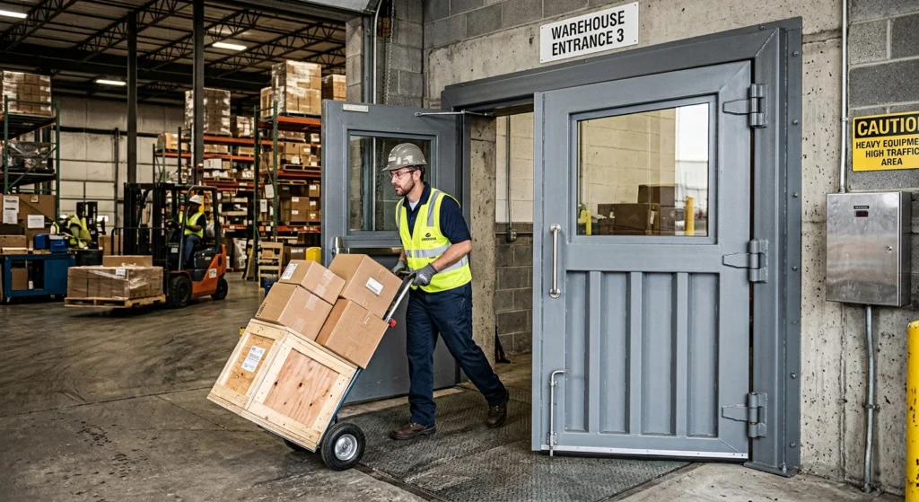 Choosing the Right Man-Doors and Walk-In Access for Steel Buildings 4 Commercial and Heavy Duty Doors
