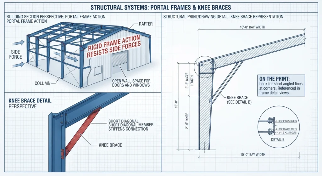 How to Verify Your Steel Building Has Every Brace on the Engineered Print 2 brace2